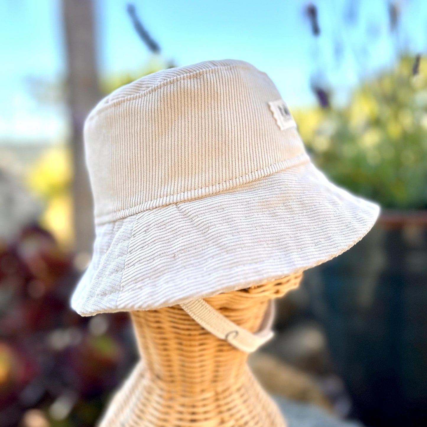 Baby Corduroy Bucket Hat - Stone