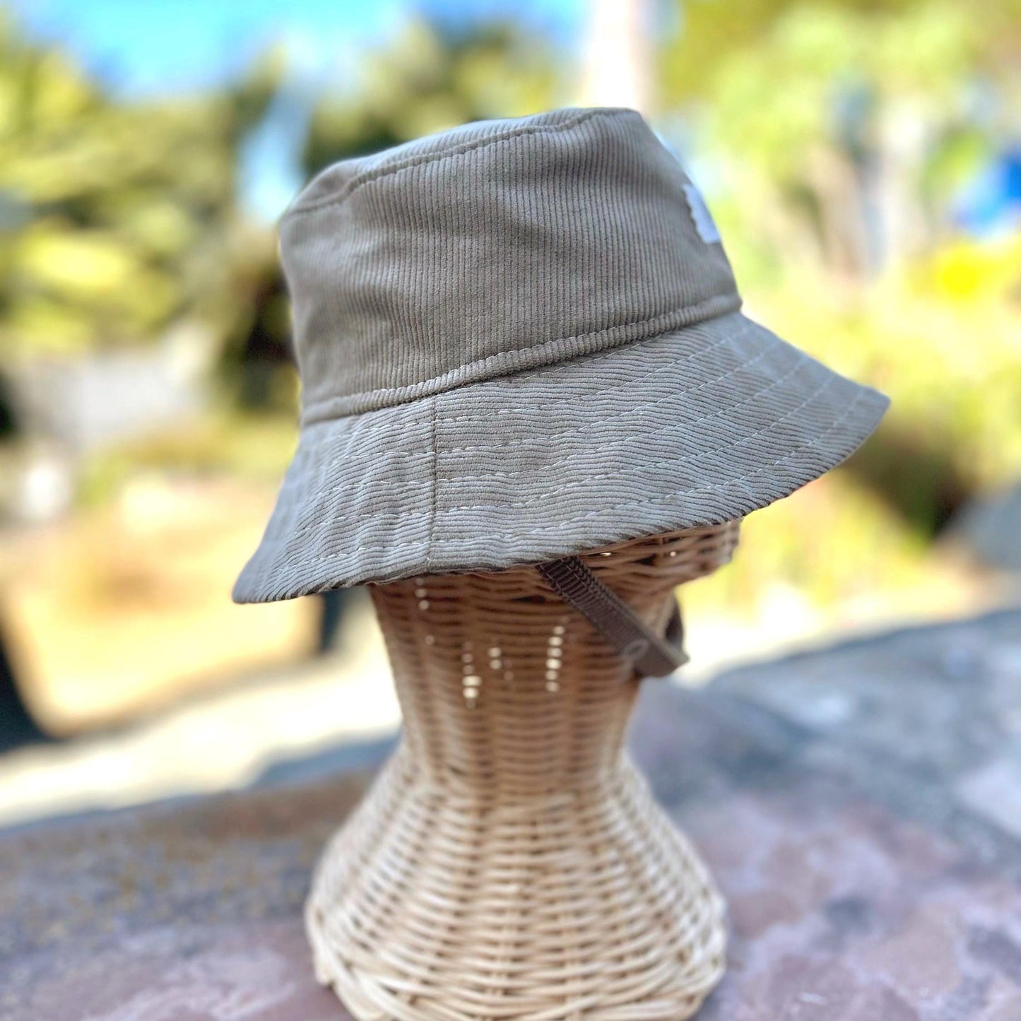 Baby Corduroy Bucket Hat - Khaki