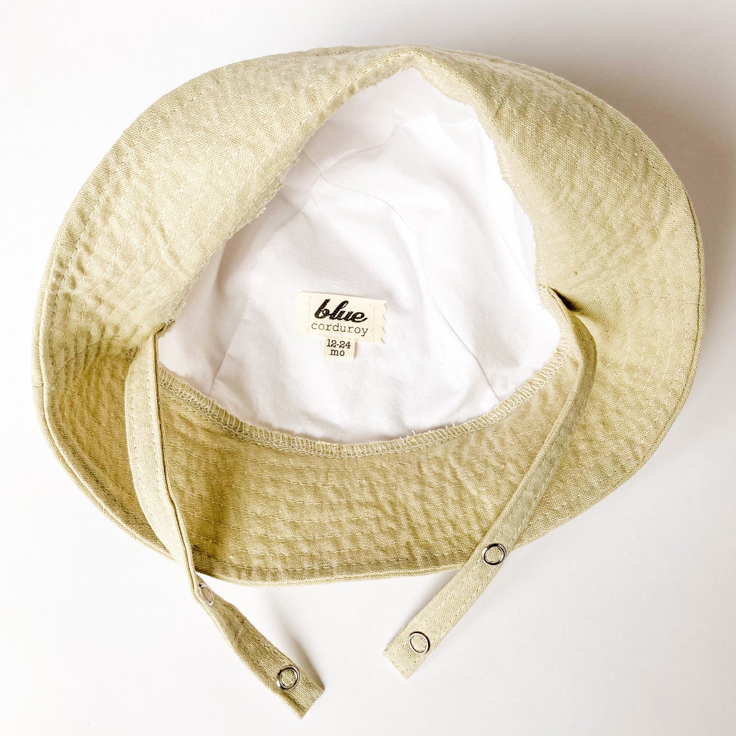 Neutral Linen Beach Sun Hat for Babies, Toddlers, and Kids