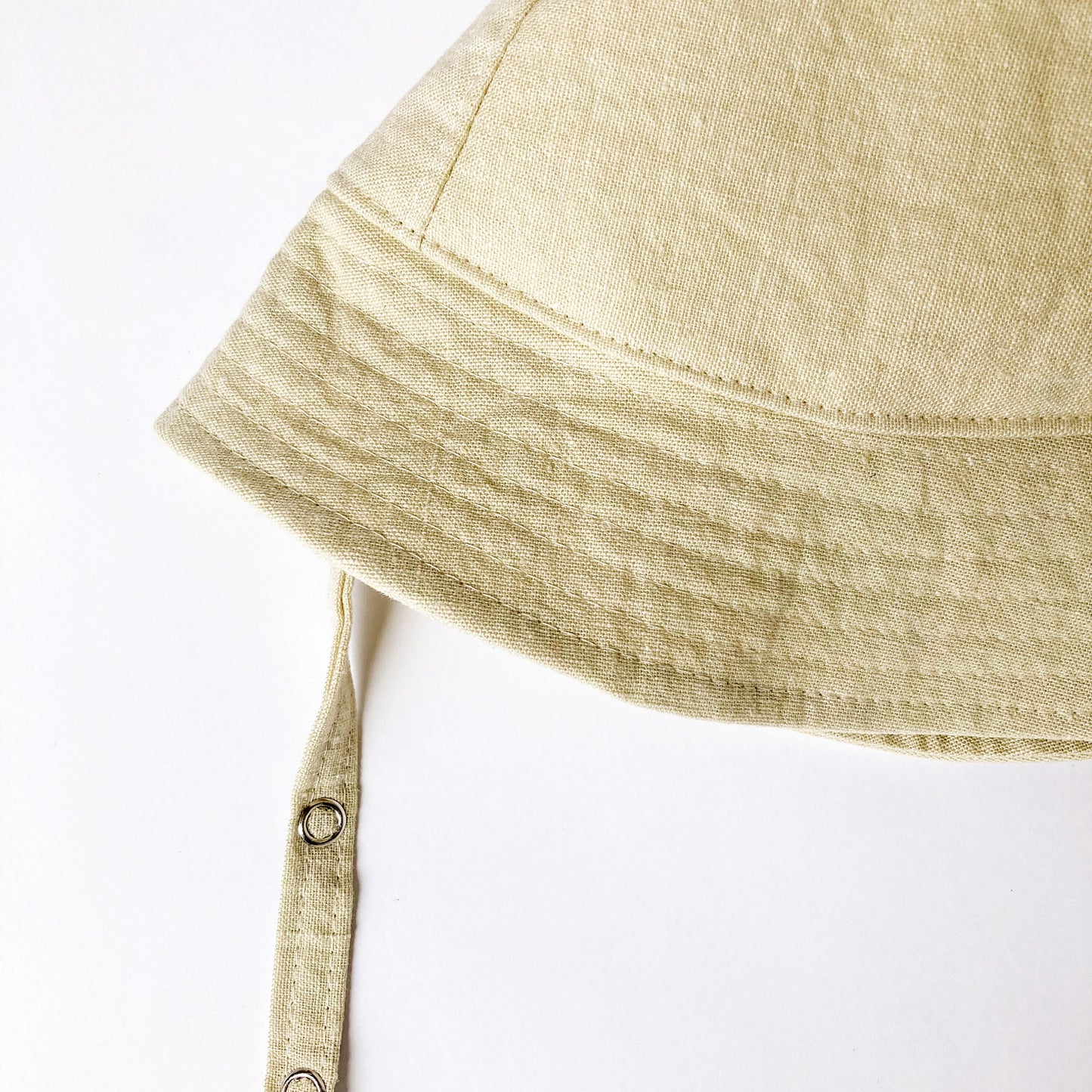 Neutral Linen Beach Sun Hat for Babies, Toddlers, and Kids