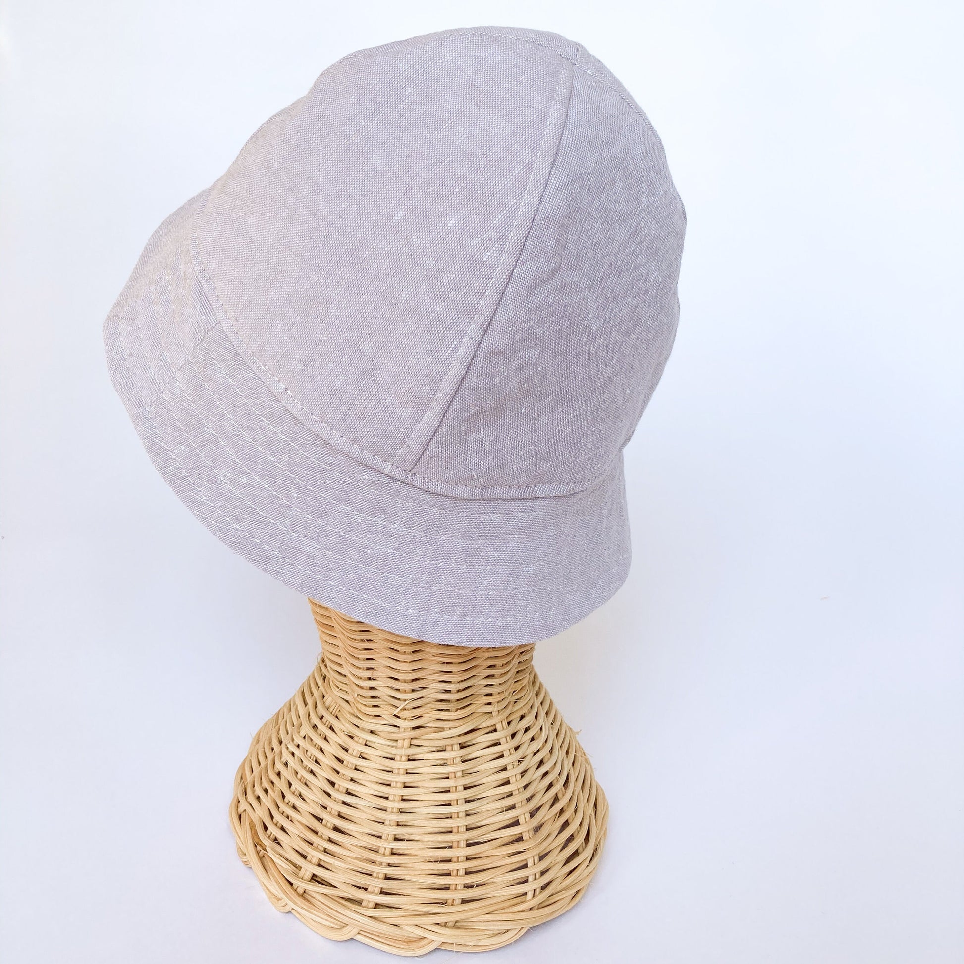 Lilac Linen Bucket Hat for Babies, Toddlers, and Kids