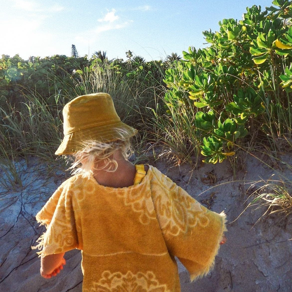 Kids Bucket Hat, Yellow Sun Hat, Corduroy Child Hat, Toddler Summer Hat, Outdoor Baby Gift, Sun Hat for Boys, Baby Hat for Girls, Beach Hat